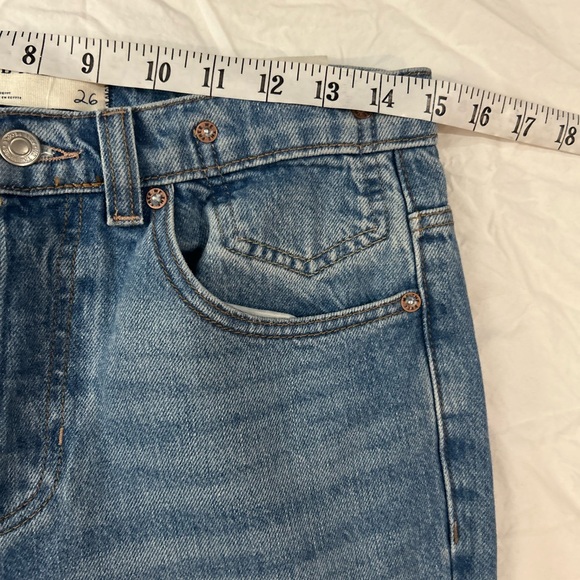 NWT FREE PEOPLE WE THE FREE Eden Slouchy Wide Leg Jeans 26 - Picture 13 of 16